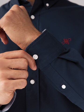 Coupe regular Chemise 'Oxford' Next en bleu