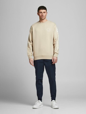 JACK & JONES Sweatshirt 'Elias' in Beige