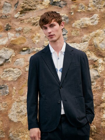 Coupe regular Veste de costume Next en bleu : devant