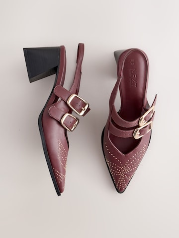 Next - Zapatos destalonado 'Forever Comfort' en rojo