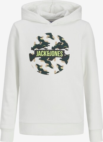 Jack & Jones Junior Mikina – bílá: přední strana