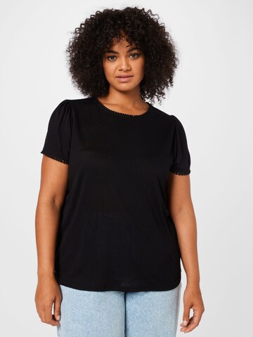 Tricou 'ARIANA' de la ONLY Curve pe negru: față