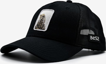 Casquette 'Leopard premium' Be52 en noir : devant