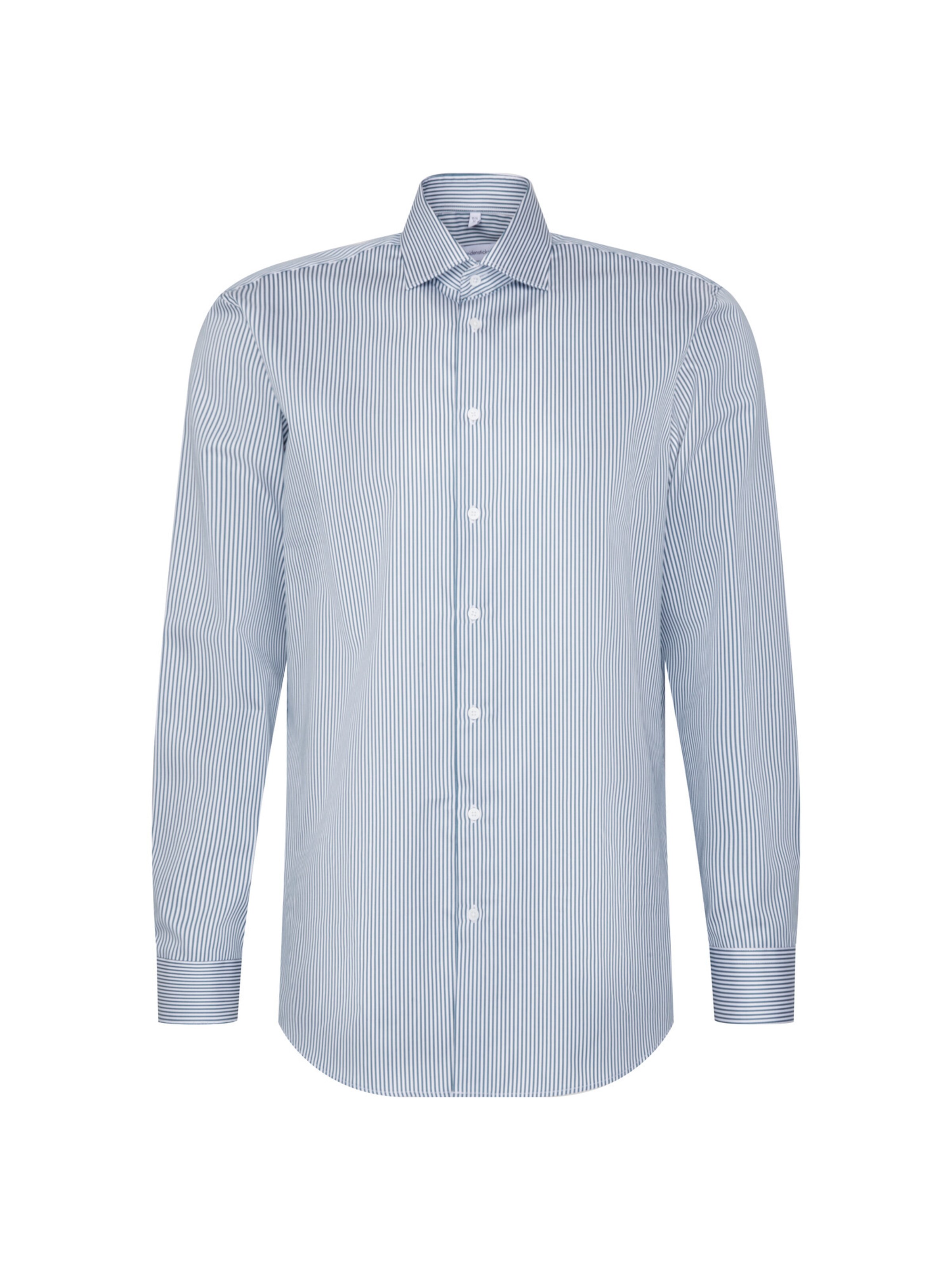 SEIDENSTICKER Zakelijk overhemd 'Schwarze Rose' in Blauw: voorkant