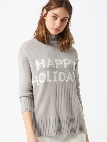 VERO MODA Sweater 'Holidays' in Grey: front