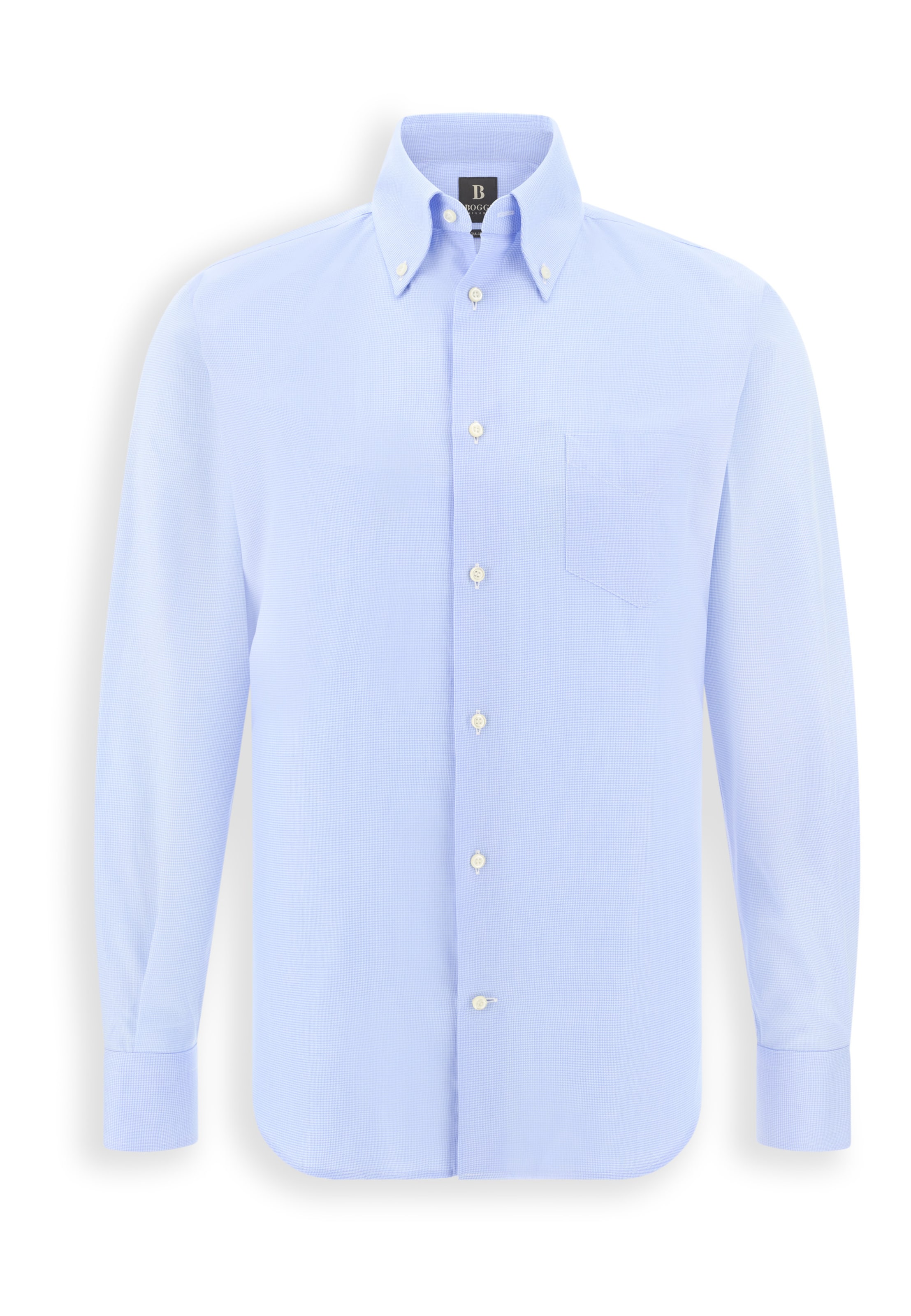 Chemise Boggi Milano en bleu : devant