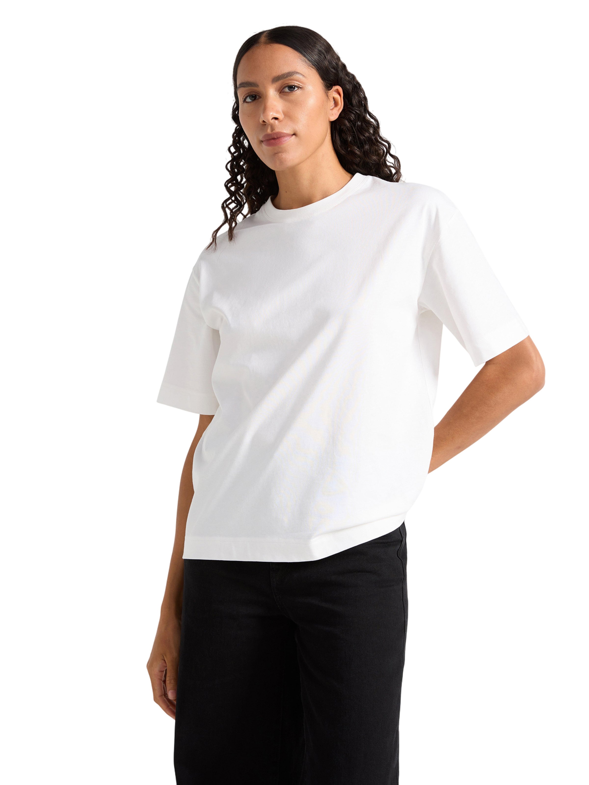 T-shirt 'Joey' Lindex en blanc : devant