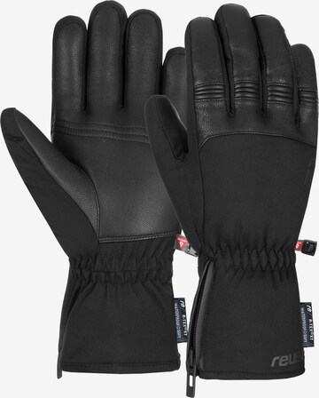 REUSCH Athletic Gloves 'Lotus' in Black: front