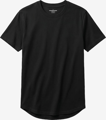 UNORGANIZED BRAND - Camiseta 'BASIC RUNDER SAUM T25' en negro: frente