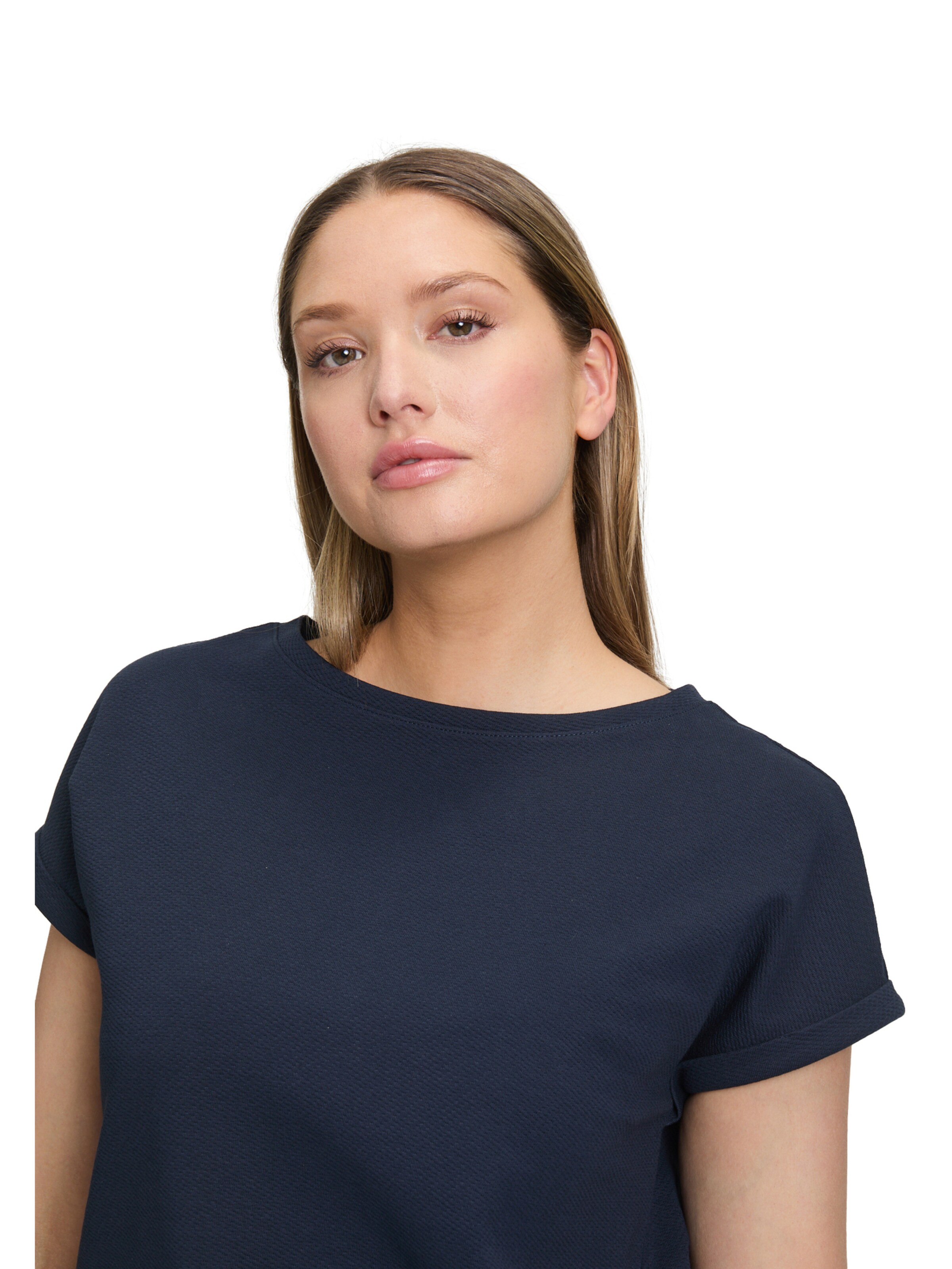 Betty Barclay Halbarm Shirt mit Knoten in Blau