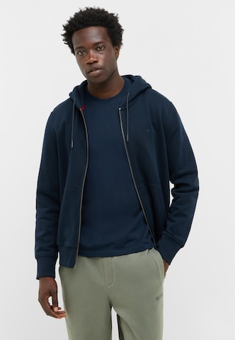 MUSTANG Sweatjacke in Blau