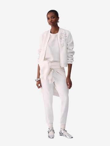 Liu Jo Sweatjacka 'FELPA APERTA TF6288 J3958' i vit