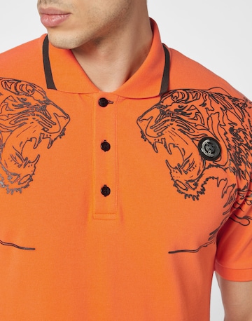 Plein Sport Poloshirt 'Tiger' in Orange