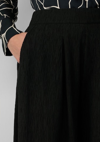 Wide Leg Pantalon s.Oliver BLACK LABEL en noir