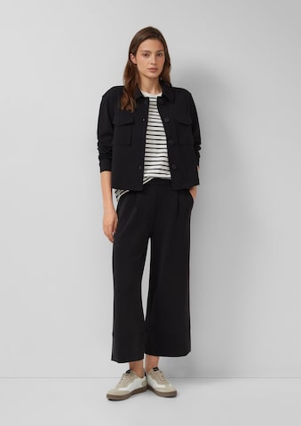 Wide Leg Pantalon à pince s.Oliver en noir