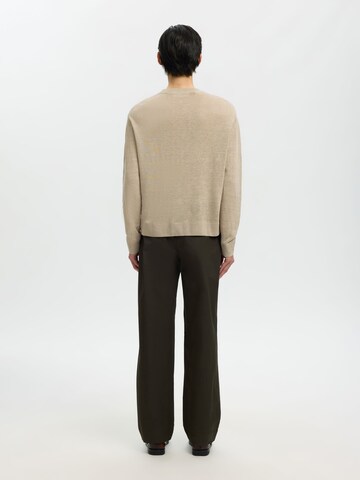 SELECTED - Jersey en beige
