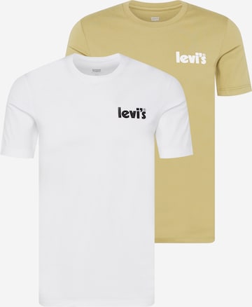LEVI'S ® - Camisa 'Crewneck Graphic' em bege: frente
