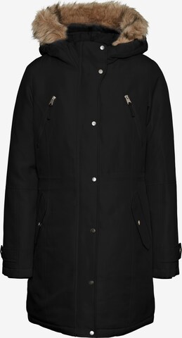 VERO MODA Winterparka 'Track' in Zwart: voorkant