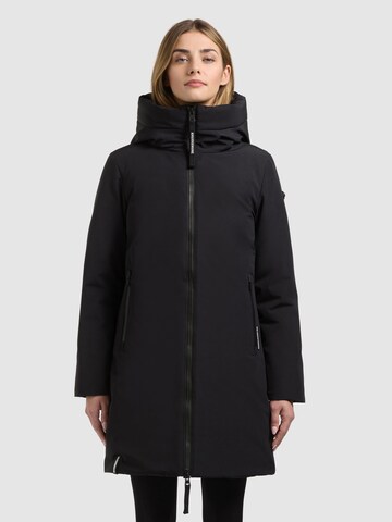 khujo Winter coat 'Zola' in Black: front