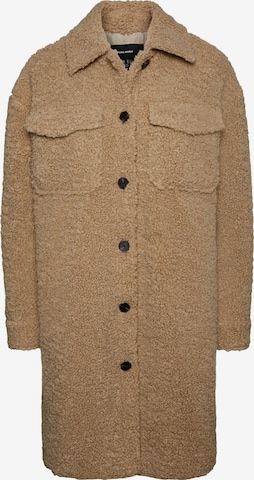 VERO MODA Between-Seasons Coat 'Kyliefilucca' in Brown: front