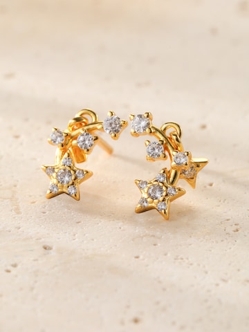 Boucles d'oreilles 'Falling Star' Hey Happiness en or