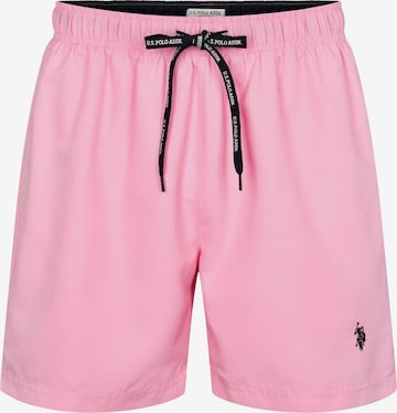 U.S. POLO ASSN. Uimashortsit 'Aza' värissä vaaleanpunainen: etupuoli