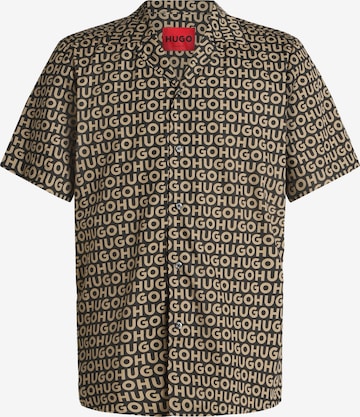 HUGO Regular Fit Paita 'Ellino' värissä beige: etupuoli