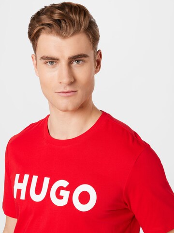 HUGO T-shirt 'Dulivio' i röd