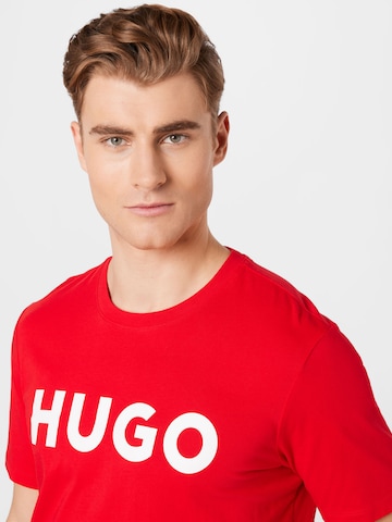 HUGO Red - Camisa 'Dulivio' em vermelho