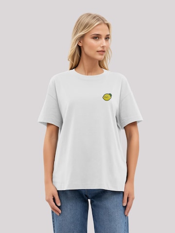 F4NT4STIC Shirt 'Lemon Cute Face' in White: front