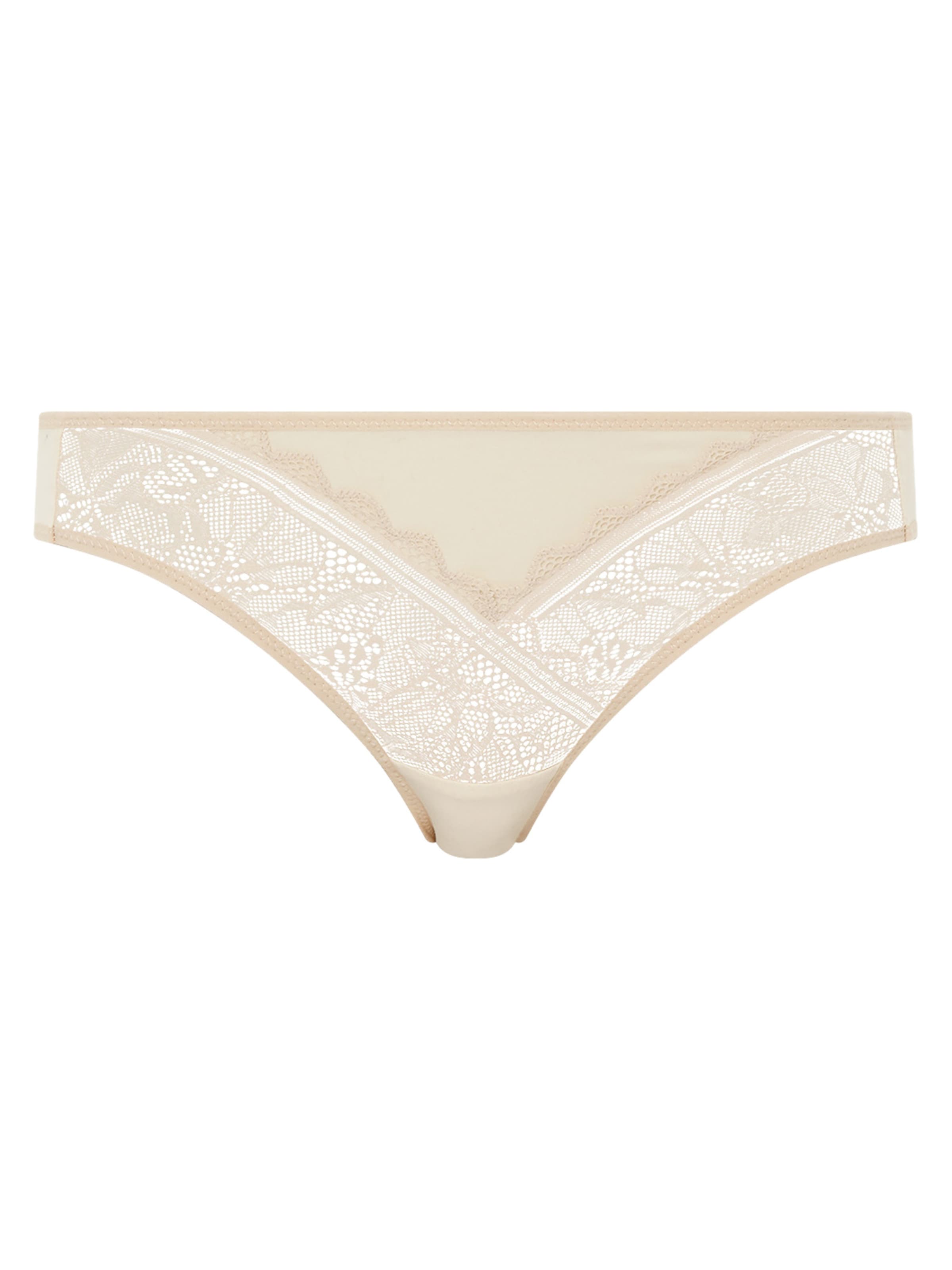 Chantelle Panty 'Easy Feel Floral Touch' in Beige: front