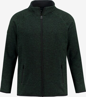 JAY-PI Fleece jas in Groen: voorkant