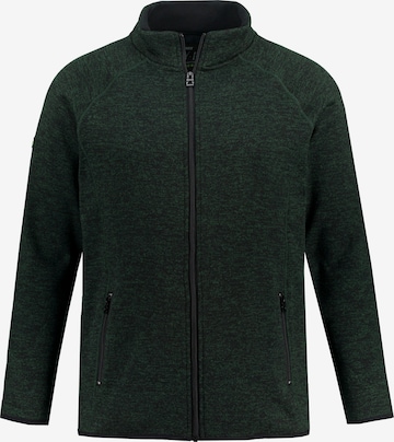 JAY-PI Fleece jas in Groen: voorkant