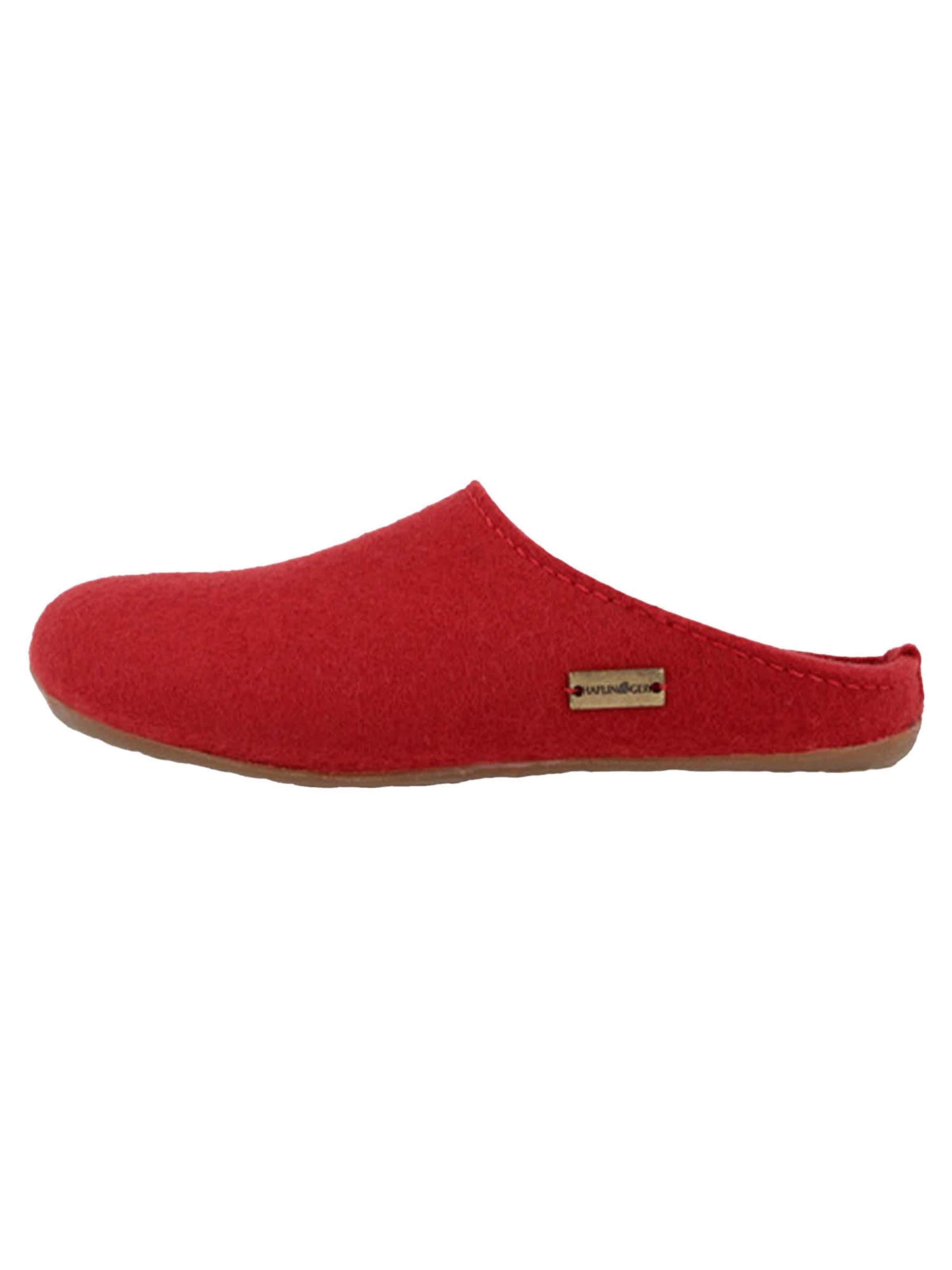 HAFLINGER Hausschuh 'Everest Fundus' in Rot: Vorderseite