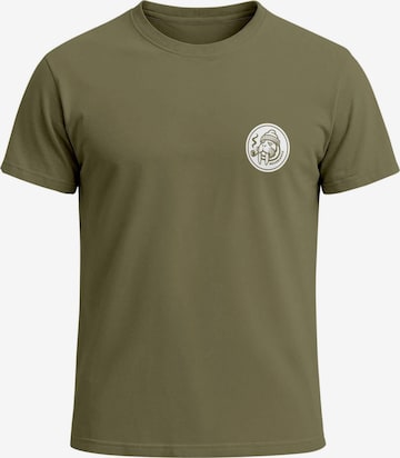 Neverless Shirt 'Walross' in Green: front