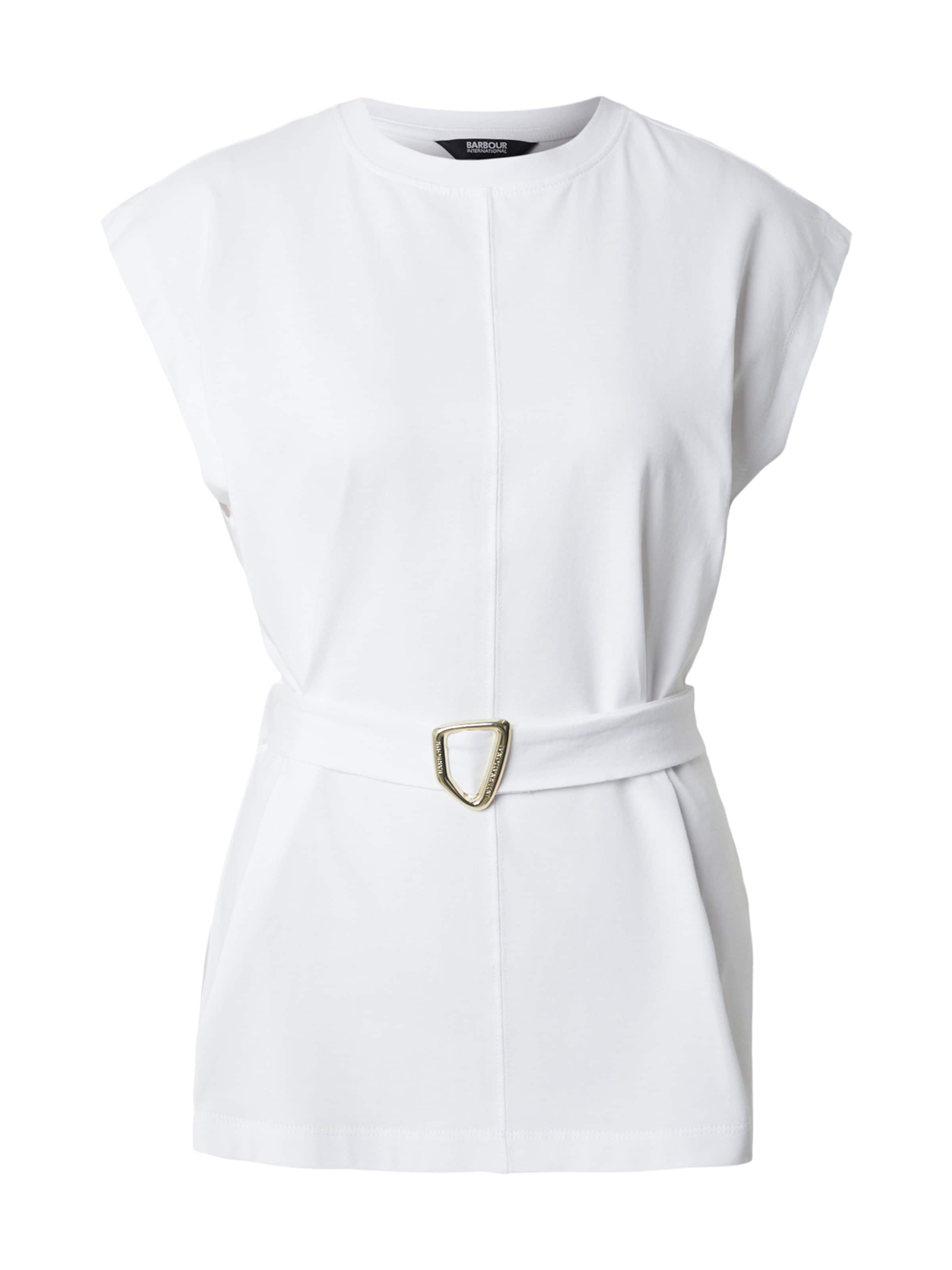 Barbour International - Camiseta 'Alexis' en blanco: frente