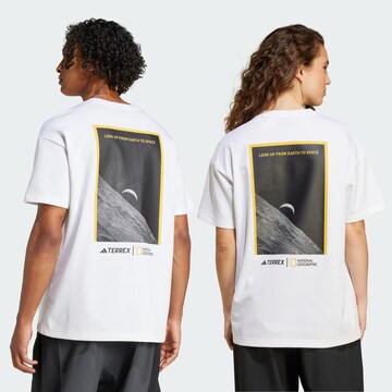 T-Shirt fonctionnel ADIDAS TERREX en blanc : devant