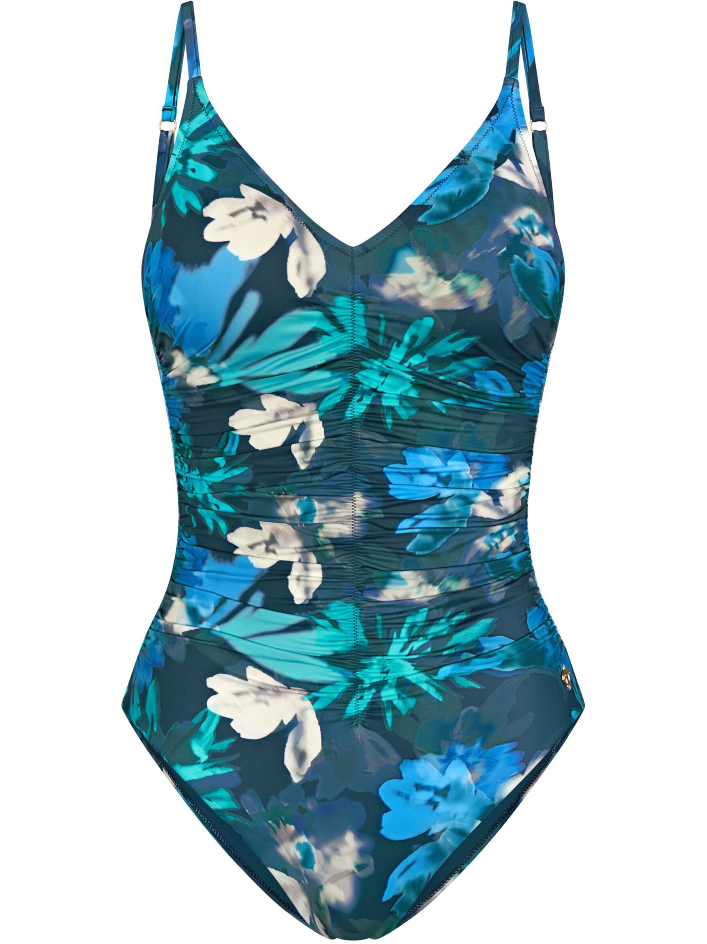 TRIUMPH Badeanzug ' Summer Fleur ' in Blau: Vorderseite