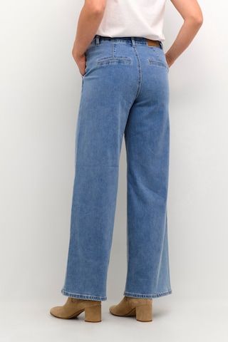 Cream Wide Leg Jeans 'Visti' in Blau