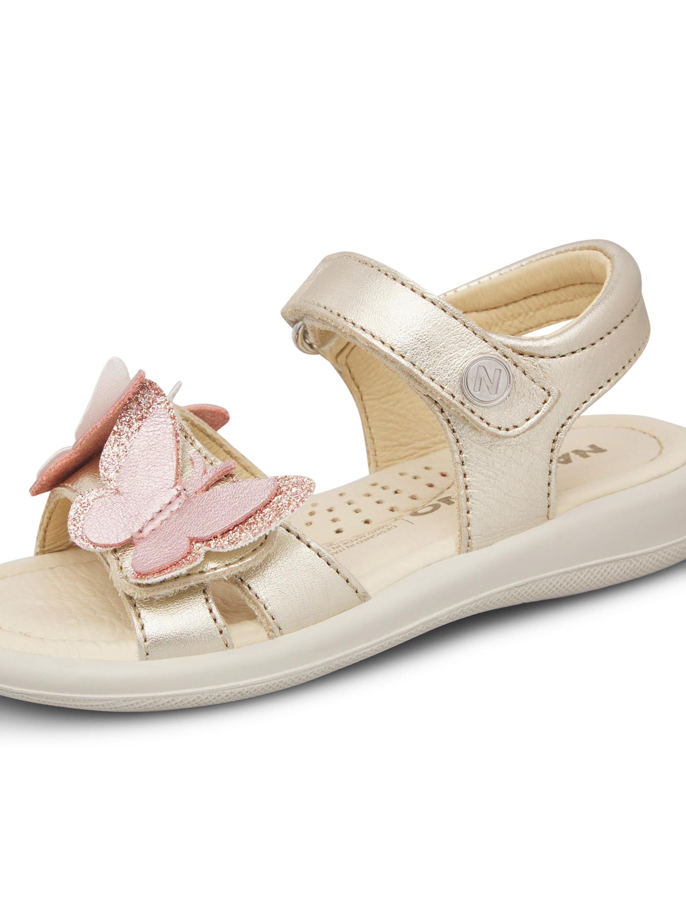 NATURINO Sandalen 'MAUDI' in Goud: voorkant