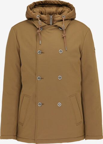 DreiMaster Klassik Winter Jacket in Brown: front