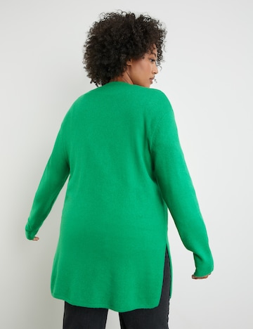 SAMOON Knit cardigan in Green