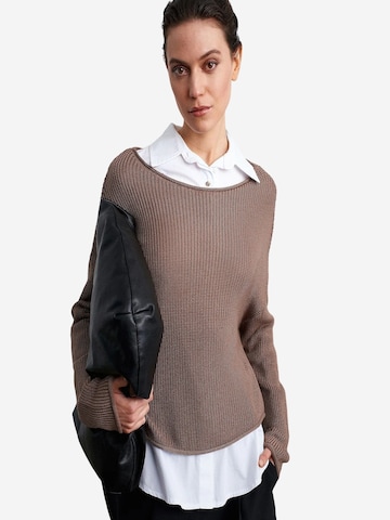 Dilvin - Pullover 'Pullover' em castanho: frente