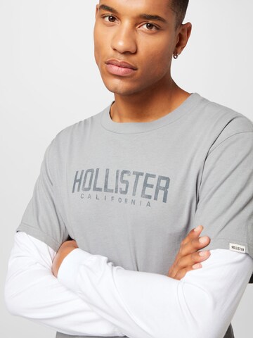 HOLLISTER Тениска в сиво