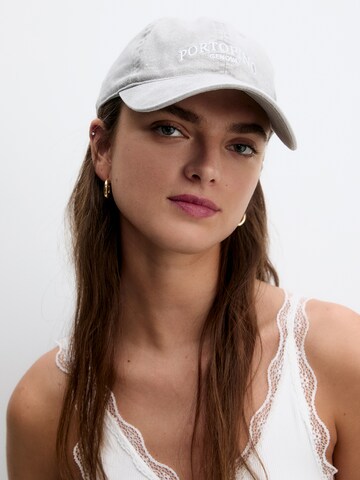 Pull&Bear Kšiltovka – šedá