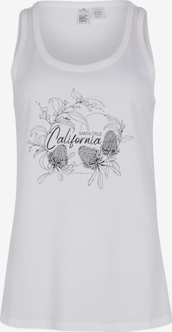 O'NEILL Top 'Global Plumeria' in White: front