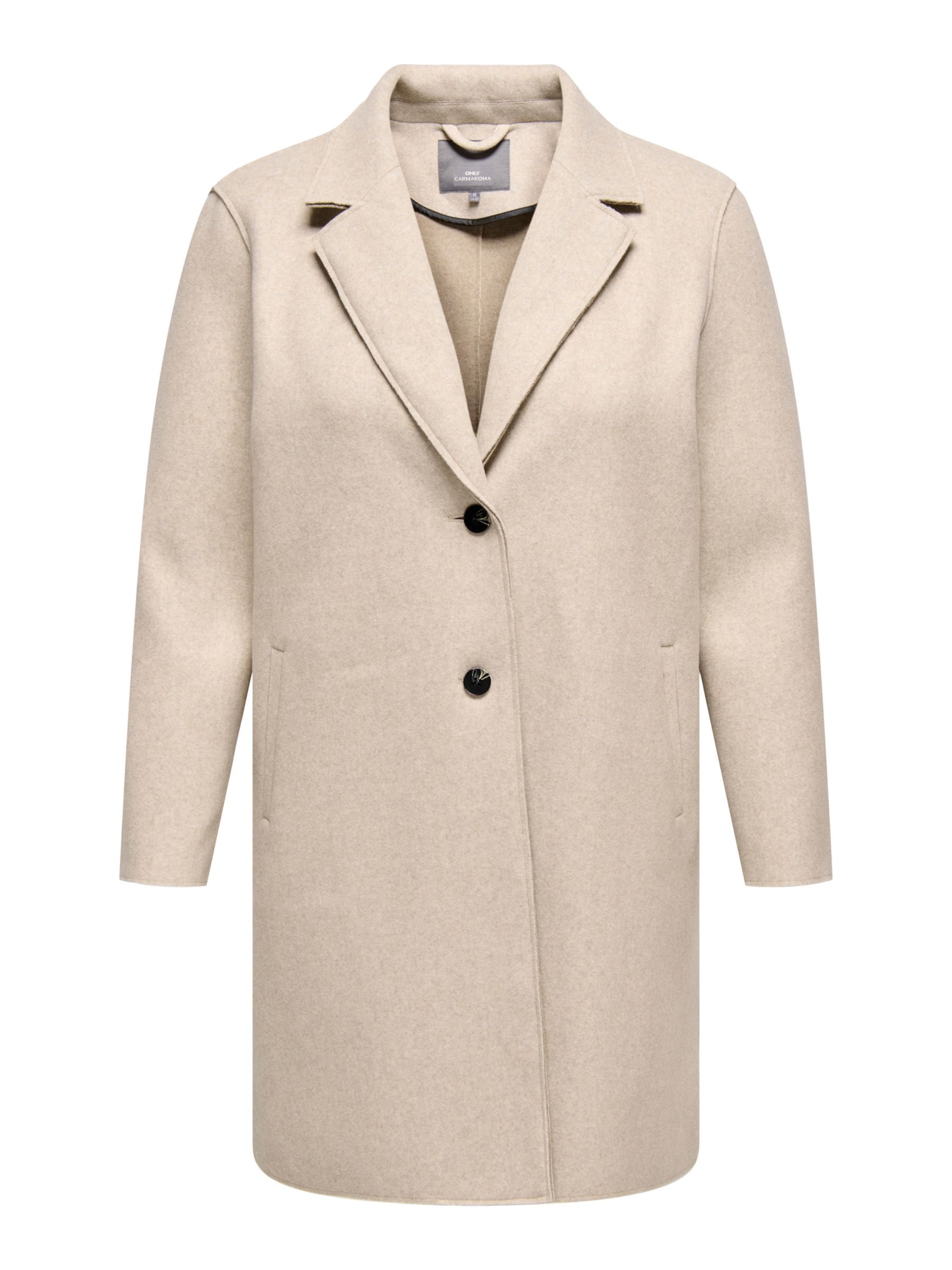 ONLY Carmakoma Mantel  'CARCarrie' in beige, Produktansicht