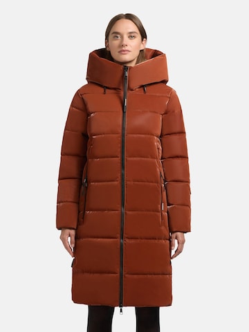khujo Winter coat 'Jilias6' in Brown: front