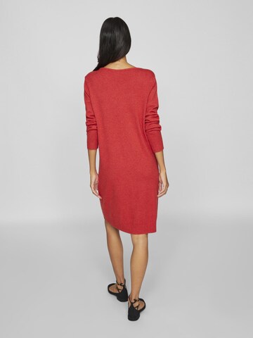 VILA Gebreide jurk in Rood