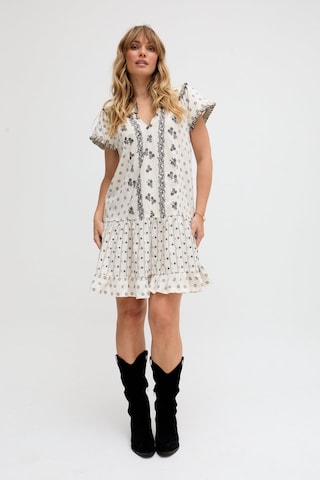 RAFFYA Dress 'Jemilla' in White: front